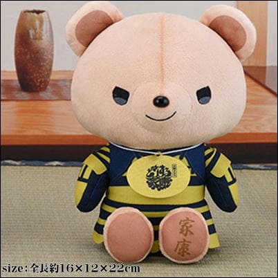 【甲冑(black)】ANIMAL COORDY　Mぬいぐるみ徳川（大河ドラマ「どうする家康」ロゴライセンス商品）