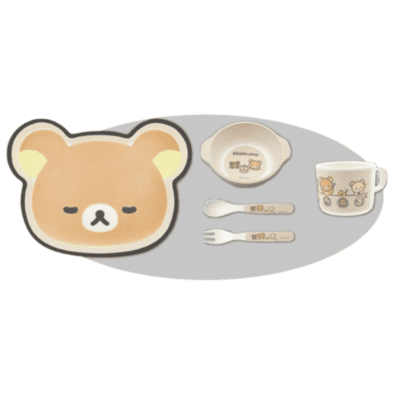 【リラックマ】リラックマ NEW BASIC RILAKKUMA ダイカットバンブーファイバー食器セット